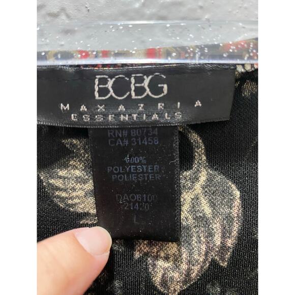 BSBG Vintage Y2K Midi Floral Dress Holiday Romantic Fairy Sz L - Picture 3 of 8